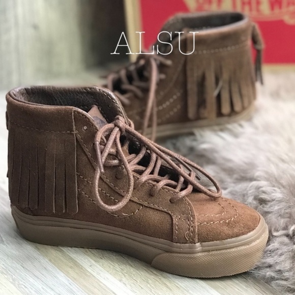 NWT VANS SK8-HI Moc Suede Bison Kid’s AUTHENTIC - Picture 3 of 8